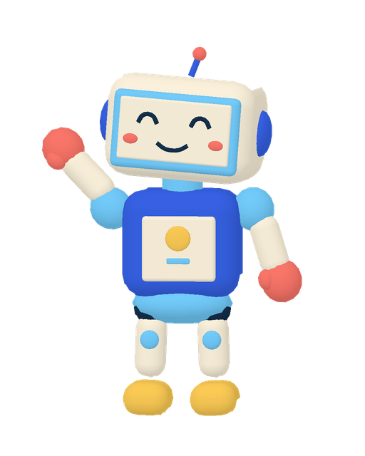 A waving robot welcoming you aboard